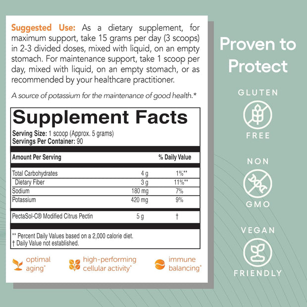 Pectasol modified citrus pectin 454gr
