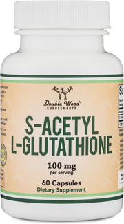 Double Wood s-acetyl l-glutathione x 60 cáps