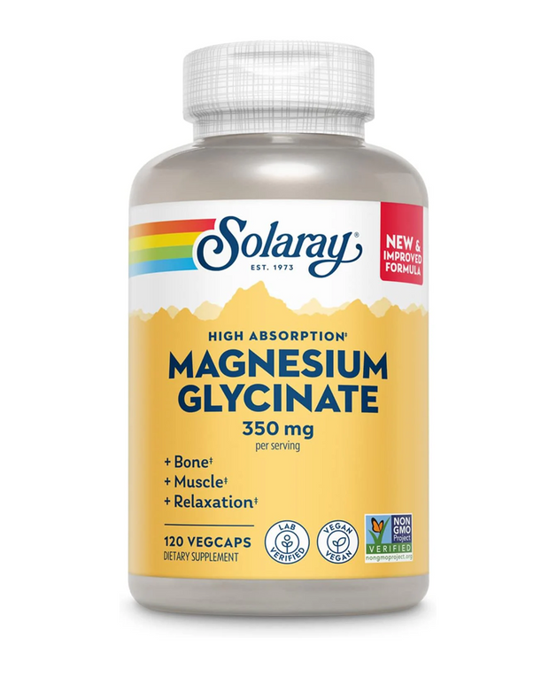 Solaray glicinato de magnesio x 120 cáps