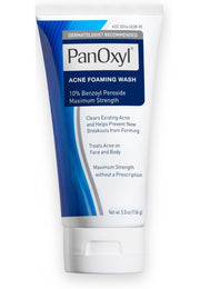 Panoxyl espuma limpiadora anti acné 10% peróxido de benzoilo 156gr