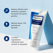 Panoxyl espuma limpiadora anti acné 10% peróxido de benzoilo 156gr