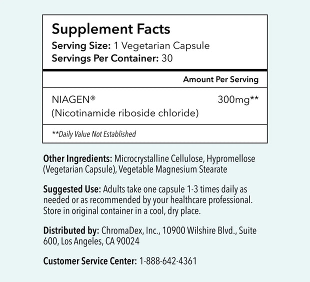 Tru Niagen® 300mg x 30 cáps