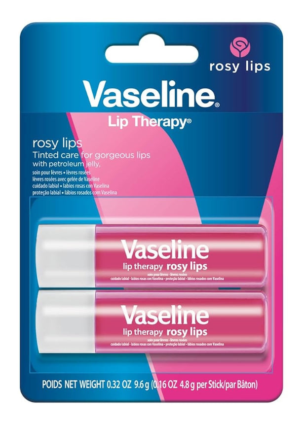 Vaseline Lip Therapy Rosy Lips Bálsamo Stick 4.8gr X 2un